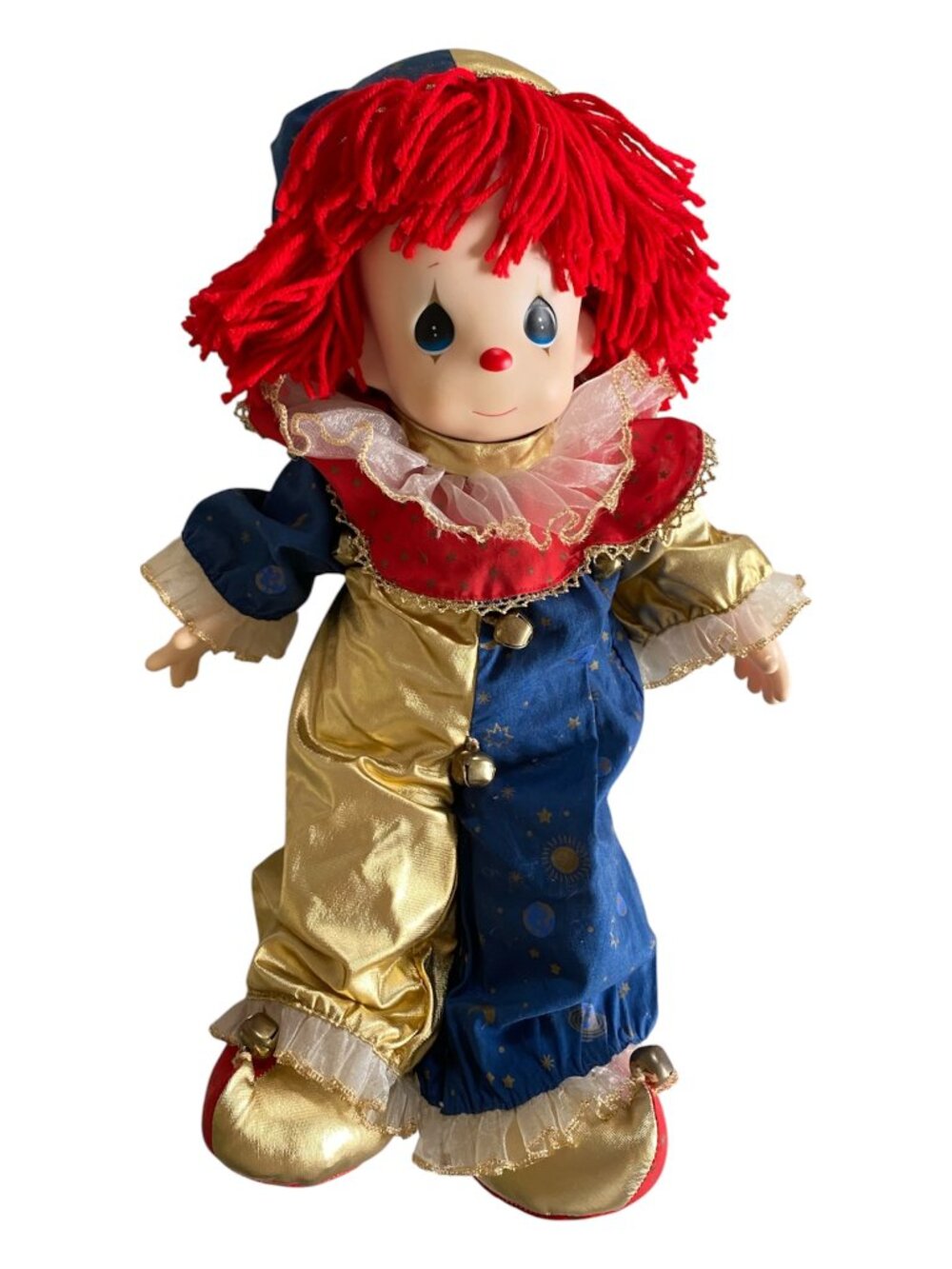 Precious Moments Doll Vintage Put On A Happy Face Clown 16" 1995